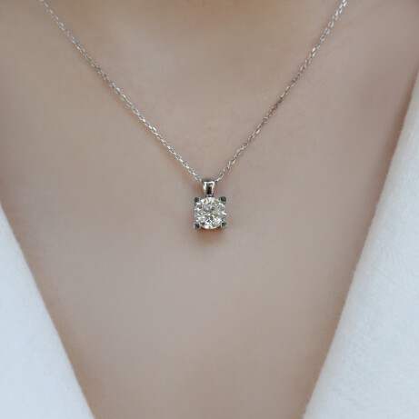 1.50 CT Pırlanta Tektaş Kolye - 