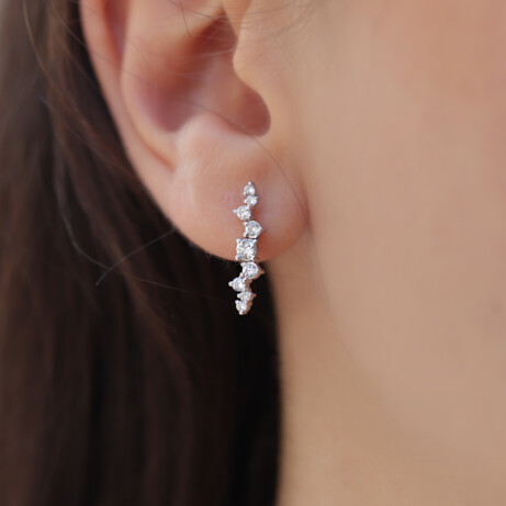 1.50 Karat Tasarım Pırlanta Asimetri Set - 4