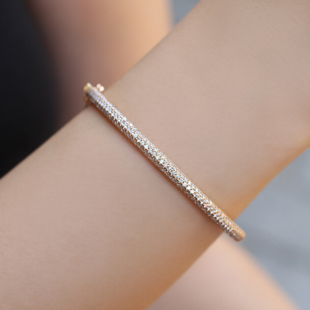 1.60 Karat Özel Tasarım Pırlanta Kelepçe - 1