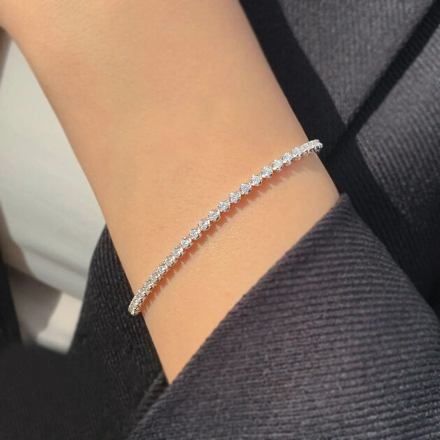 1.85 Karat Pırlanta Suyolu Bileklik - 1