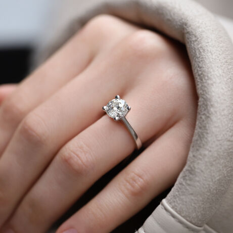 2.00 Karat F SI2 HRD Sertifikalı Pırlanta Tektaş Yüzük - 2