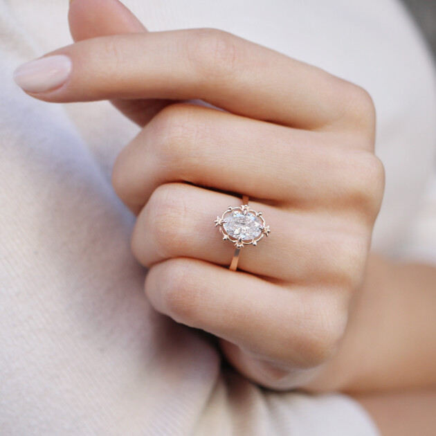 2.00 Karat GIA Sertifikalı Vintage Özel Tasarım Aria Pırlanta Yüzük - 2