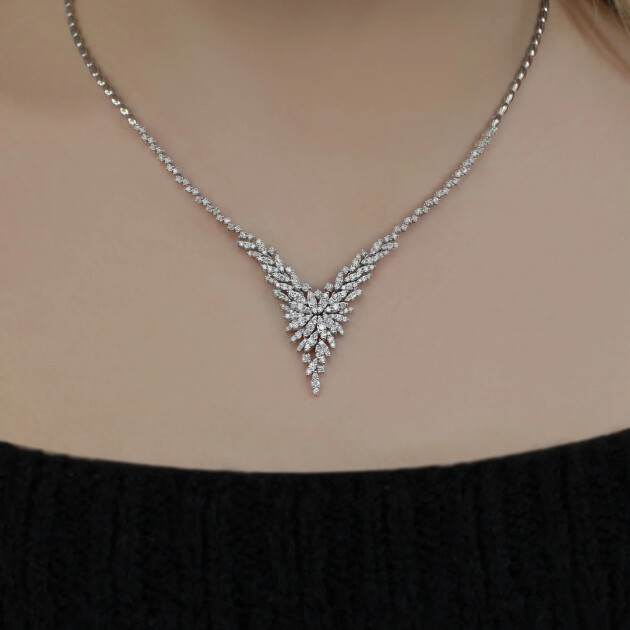 2.50 CT Özel Tasarım Gerdanlık - 