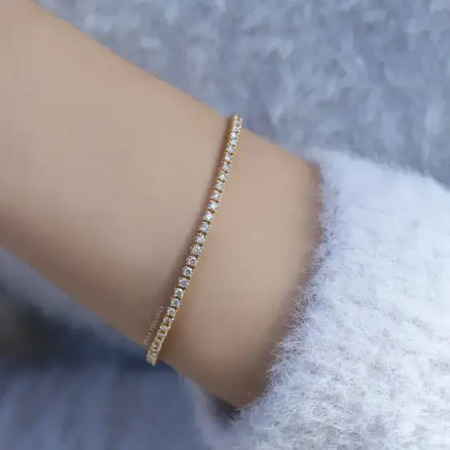 3.00 Karat Pırlanta Suyolu Bileklik - 