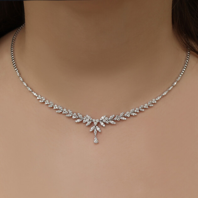 3.50 Karat Özel Tasarım Pırlanta Gerdanlık - 1