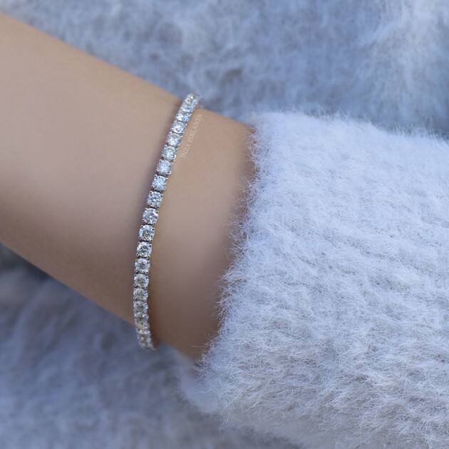 6.00 Karat Pırlanta Suyolu Bileklik - 1