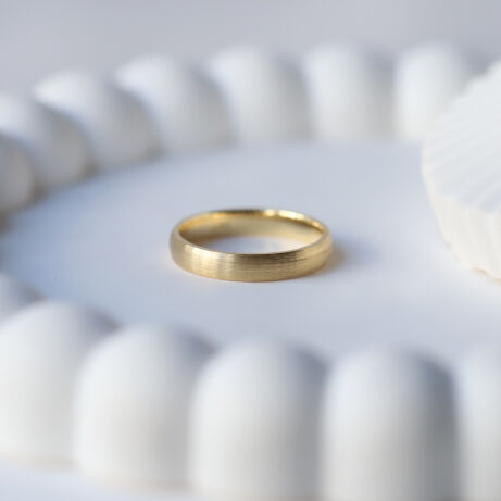 14 Ayar Altın Klasik Mat Alyans - 