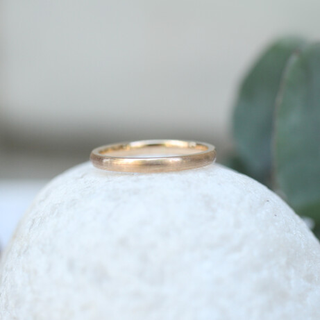 14 Ayar Altın Klasik Mat Alyans - 