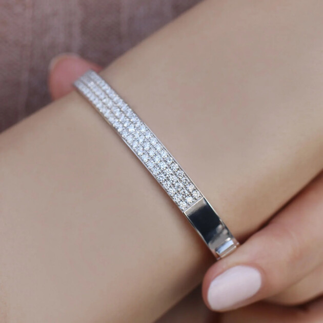 1.90 CT Özel Tasarım Pırlanta Kelepçe - 