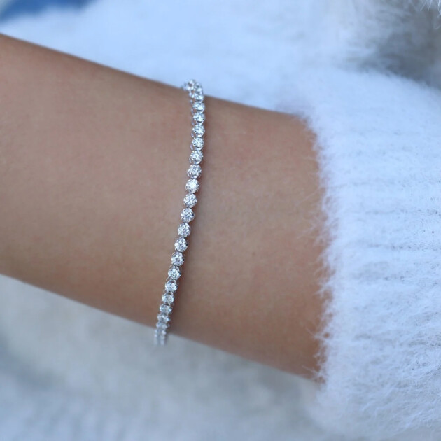 2.30 CT Pırlanta Su Yolu Bileklik - 