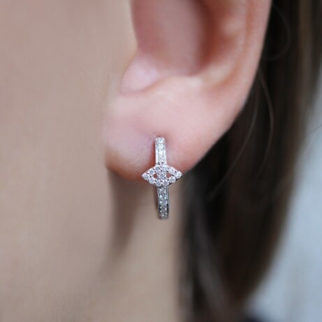 0.25 CT Özel Tasarım Pırlanta Küpe - 