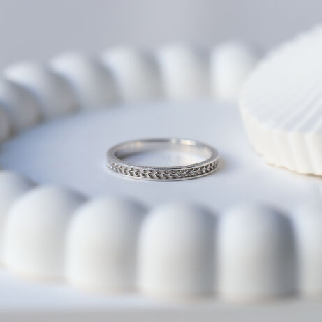 14 Ayar Altın Tasarım Başak Alyans - 