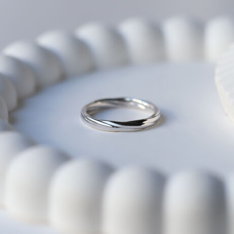 14 Ayar Altın Vintage Tasarım Burgu Alyans - 