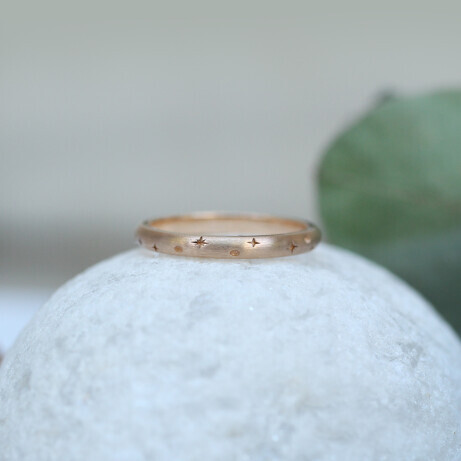 14 Ayar Altın Vintage Tasarım Selius Alyans - 